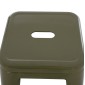 ΣΚΑΜΠΟ BAR ΜΕΤΑΛΛΙΚΟ MELITA ΣΕ DARK OLIVE GREEN HM8642.03 43x43x78 εκ.