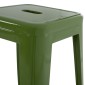 ΣΚΑΜΠΟ BAR ΜΕΤΑΛΛΙΚΟ MELITA ΣΕ LIGHT OLIVE GREEN HM8642.13 43x43x78 εκ.