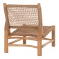 ΚΑΡΕΚΛΑ LONDER HM5986 ΞΥΛΟ TEAK ΣΕ ΦΥΣΙΚΟ ΚΑΙ ΣΥΝΘΕΤΙΚΟ RATTAN 63x77x77Υεκ.