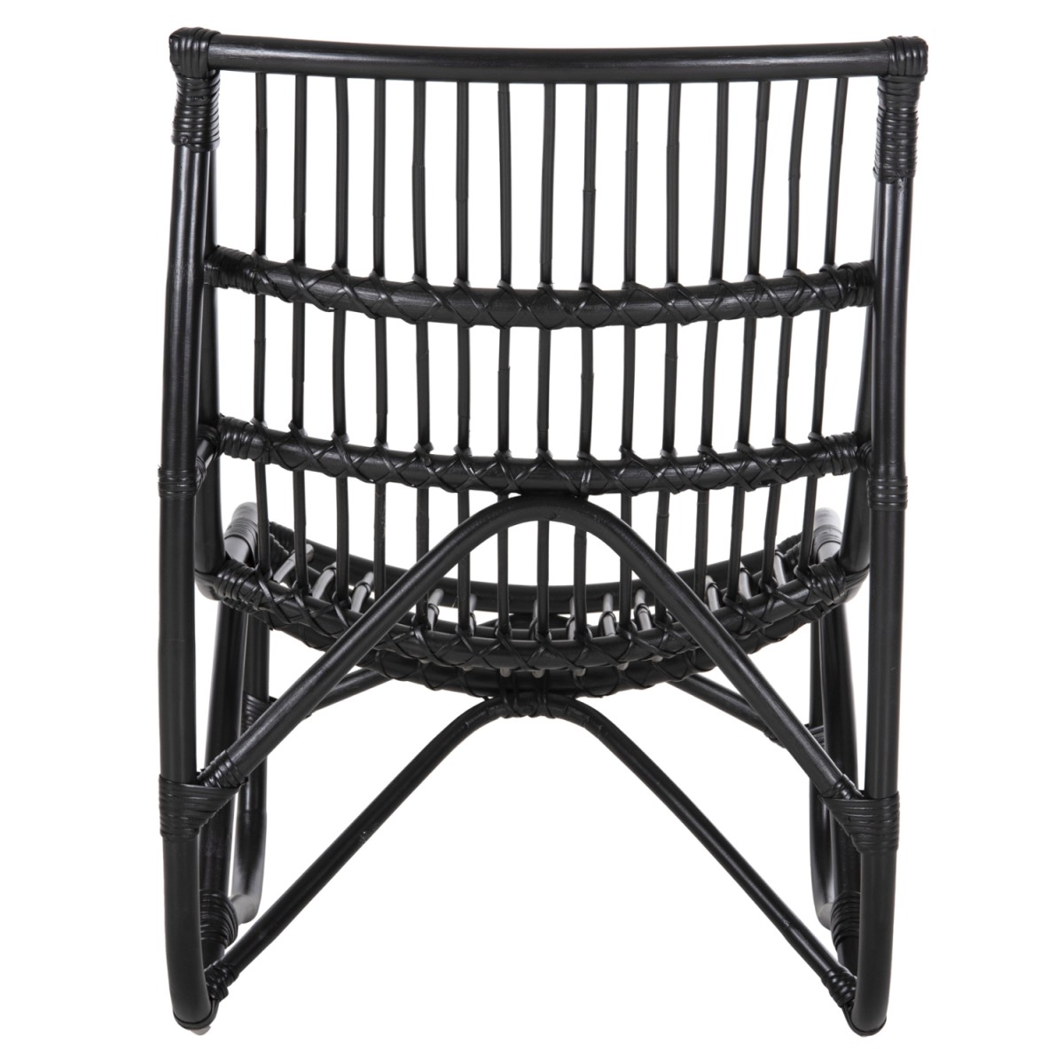 ΠΟΛΥΘΡΟΝΑ GRINN HM9815.02 ΡΑΒΔΟΙ RATTAN ΣΕ ΜΑΥΡΟ 56,5x73,5x79,5Υ εκ.