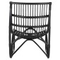 ΠΟΛΥΘΡΟΝΑ GRINN HM9815.02 ΡΑΒΔΟΙ RATTAN ΣΕ ΜΑΥΡΟ 56,5x73,5x79,5Υ εκ.