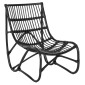 ΠΟΛΥΘΡΟΝΑ GRINN HM9815.02 ΡΑΒΔΟΙ RATTAN ΣΕ ΜΑΥΡΟ 56,5x73,5x79,5Υ εκ.