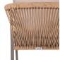 ΠΟΛΥΘΡΟΝΑ MAERLY HM6051.04 ΣΑΜΠΑΝΙ ΑΛΟΥΜΙΝΙΟ-P.E.RATTAN ΦΥΣΙΚΟ-ΜΑΞΙΛΑΡΙΑ ΜΠΕΖ 55,5x62,5x85Υ εκ.