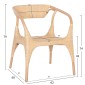 ΠΟΛΥΘΡΟΝΑ GABE ΕΣΩΤ.ΧΩΡΩΝ HM9956.01 ΦΥΣΙΚΟ RATTAN 62x60x79Υεκ.