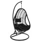 ΚΡΕΜΑΣΤΗ ΠΟΛΥΘΡΟΝΑ ΦΩΛΙΑ CALLIE HM5541.02 ΜΕ ΜΑΥΡΟ WICKER & ΜΑΞΙΛΑΡΙΑ Φ105Χ195Υ εκ.