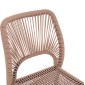 ΚΑΡΕΚΛΑ ΑΛΟΥΜΙΝΙΟΥ ΓΚΡΙ ΜΕ P.E.TWIST RATTAN ΜΠΕΖ HM5770.02 45x63x82Υ εκ.