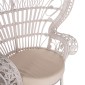 ΠΟΛΥΘΡΟΝΑ ROYAL PEACOCK HM9342.02 RATTAN ΣΕ ΛΕΥΚΟ-ΜΑΞΙΛΑΡΙ ΛΕΥΚΟ 114x72x150Yεκ.