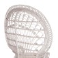 ΠΟΛΥΘΡΟΝΑ ROYAL PEACOCK HM9342.02 RATTAN ΣΕ ΛΕΥΚΟ-ΜΑΞΙΛΑΡΙ ΛΕΥΚΟ 114x72x150Yεκ.