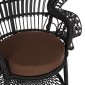 ΠΟΛΥΘΡΟΝΑ ROYAL PEACOCK HM9342.03 RATTAN ΜΑΥΡΟ-ΜΑΞΙΛΑΡΙ ΚΑΦΕ 114x72x150Yεκ.