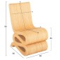 ΠΟΛΥΘΡΟΝΑ CURVY LOUNGE2 HM9885 ΦΥΣΙΚΟ RATTAN 46x66x86Υεκ.