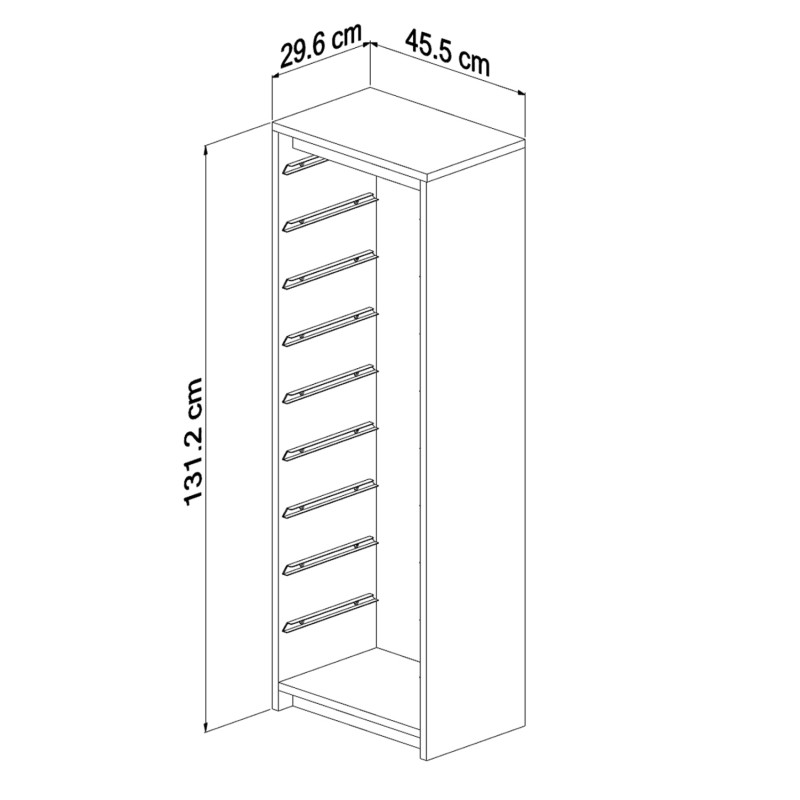 ΣΥΡΤΑΡΙΕΡΑ SANI HM18203.03 ΜΕΛΑΜΙΝΗ SONAMA-9 ΛΕΥΚΑ ΣΥΡΤΑΡΙΑ P.E. 45,5x29,6x125Υ