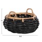 ΚΑΛΑΘΙ ΔΑΠΕΔΟΥ POTTS HM4378 ΜΑΥΡO&ΦΥΣΙΚΟ ΧΡΩΜΑ- CL RATTAN Φ62x36Yεκ.