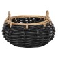 ΚΑΛΑΘΙ ΔΑΠΕΔΟΥ POTTS HM4378 ΜΑΥΡO&ΦΥΣΙΚΟ ΧΡΩΜΑ- CL RATTAN Φ62x36Yεκ.