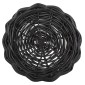 ΚΑΛΑΘΙ ΔΑΠΕΔΟΥ POTTS HM4378 ΜΑΥΡO&ΦΥΣΙΚΟ ΧΡΩΜΑ- CL RATTAN Φ62x36Yεκ.