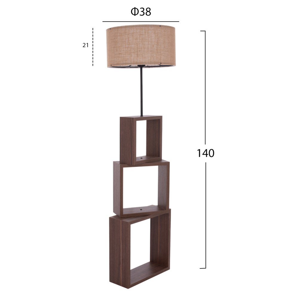 ΦΩΤΙΣΤΙΚΟ ΔΑΠΕΔΟΥ MDF ΚΑΡΥΔΙ HM7608.01 Φ38x140 εκ.