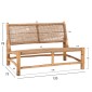 ΣΑΛΟΝΙ ΕΞΩΤ. ΧΩΡΟΥ 4ΤΜΧ LONDER HM11957 ΜΑΣΙΦ TEAK-ΣΥΝΘ.RATTAN-ΦΥΣΙΚΟ