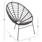 ΣΕΤ ΕΞΩΤΕΡΙΚΟΥ ΧΩΡΟΥ 3ΤΜΧ ALLEGRA HM21047.12 ΜΑΥΡΟ ΣΥΝΘ.RATTAN & ΜΕΤΑΛΛΟ