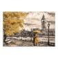 Πίνακας σε καμβά "Big Ben And Yellow Leaves" Megapap ψηφιακής εκτύπωσης 75x50x3εκ.