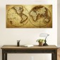 Πίνακας σε καμβά "Ancient World Map" Megapap ψηφιακής εκτύπωσης 120x60x3εκ.