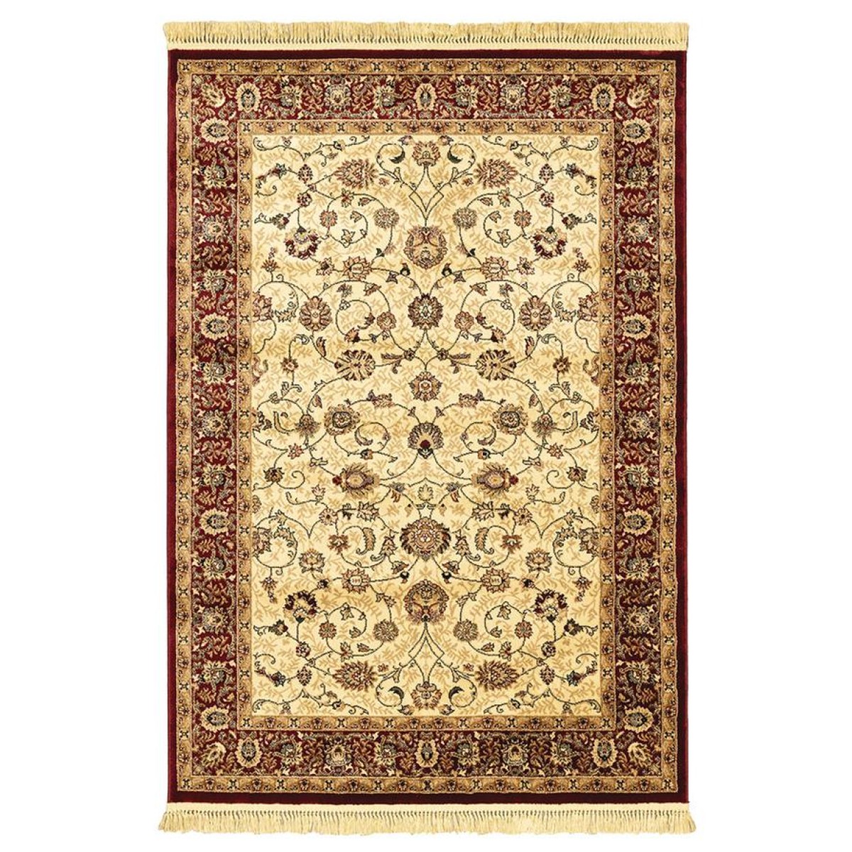 ΧΑΛΙ PERSIA 1536 BURGUNDY ΜΕ ΚΡΟΣΣΙ - 160X230  NewPlan