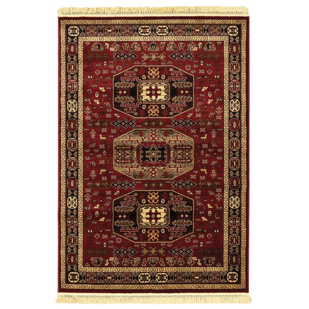 ΧΑΛΙ PERSIA 6057 BURGUNDY ΜΕ ΚΡΟΣΣΙ - 133X190  NewPlan