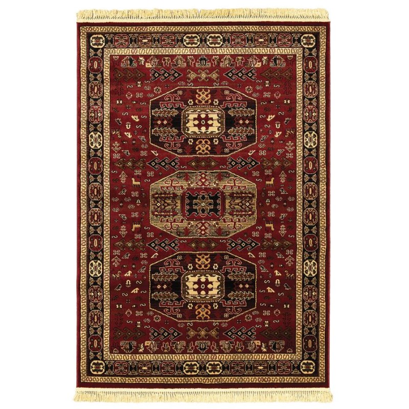 ΧΑΛΙ PERSIA 6057 BURGUNDY ΜΕ ΚΡΟΣΣΙ - 133X190  NewPlan