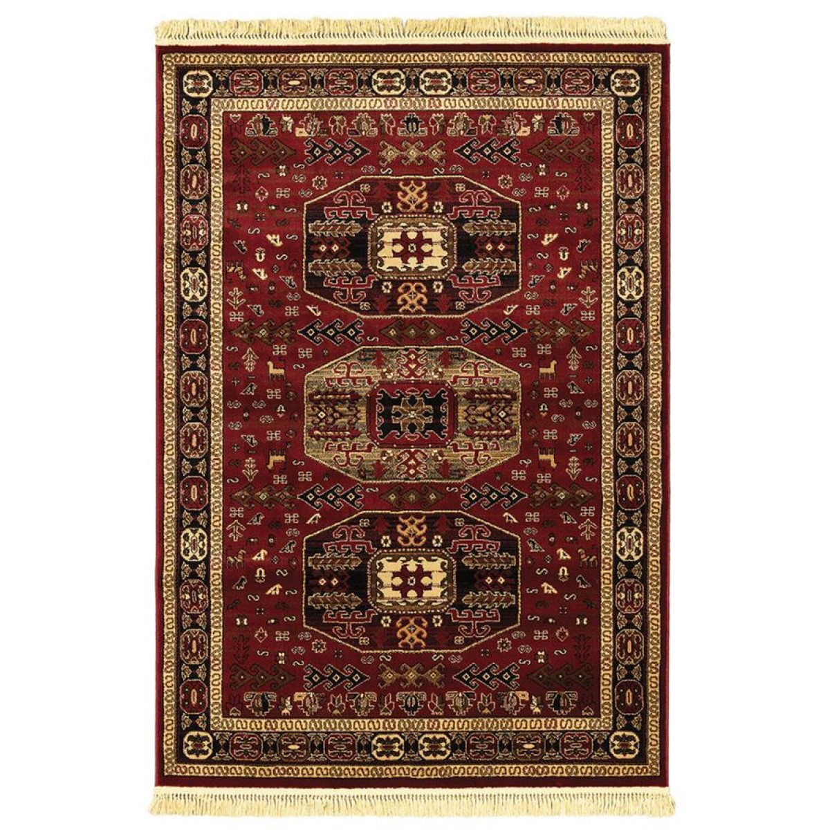 ΧΑΛΙ PERSIA 6057 BURGUNDY ΜΕ ΚΡΟΣΣΙ - 160X230  NewPlan