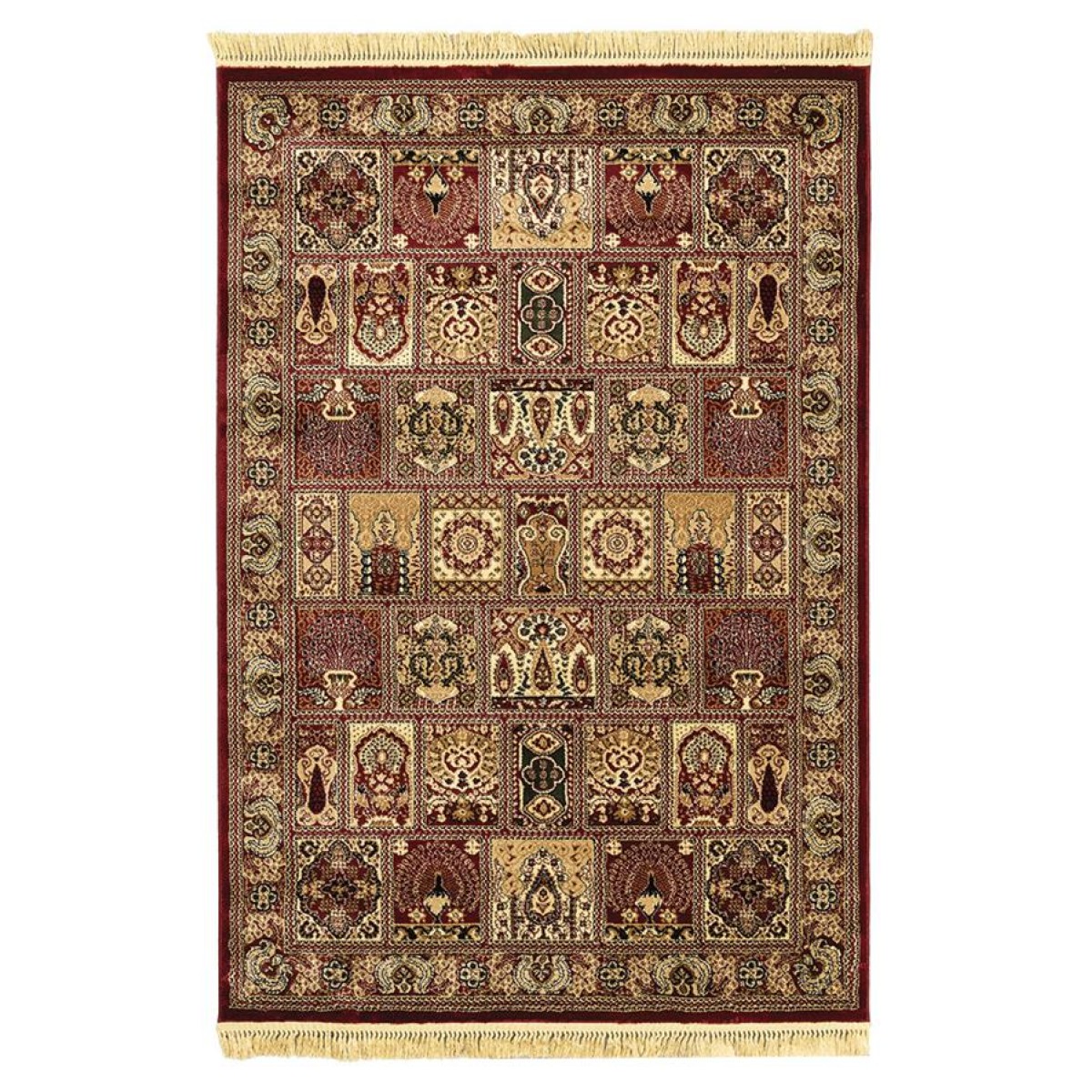 ΧΑΛΙ PERSIA 6283 BURGUNDY ΜΕ ΚΡΟΣΣΙ - 133X190  NewPlan