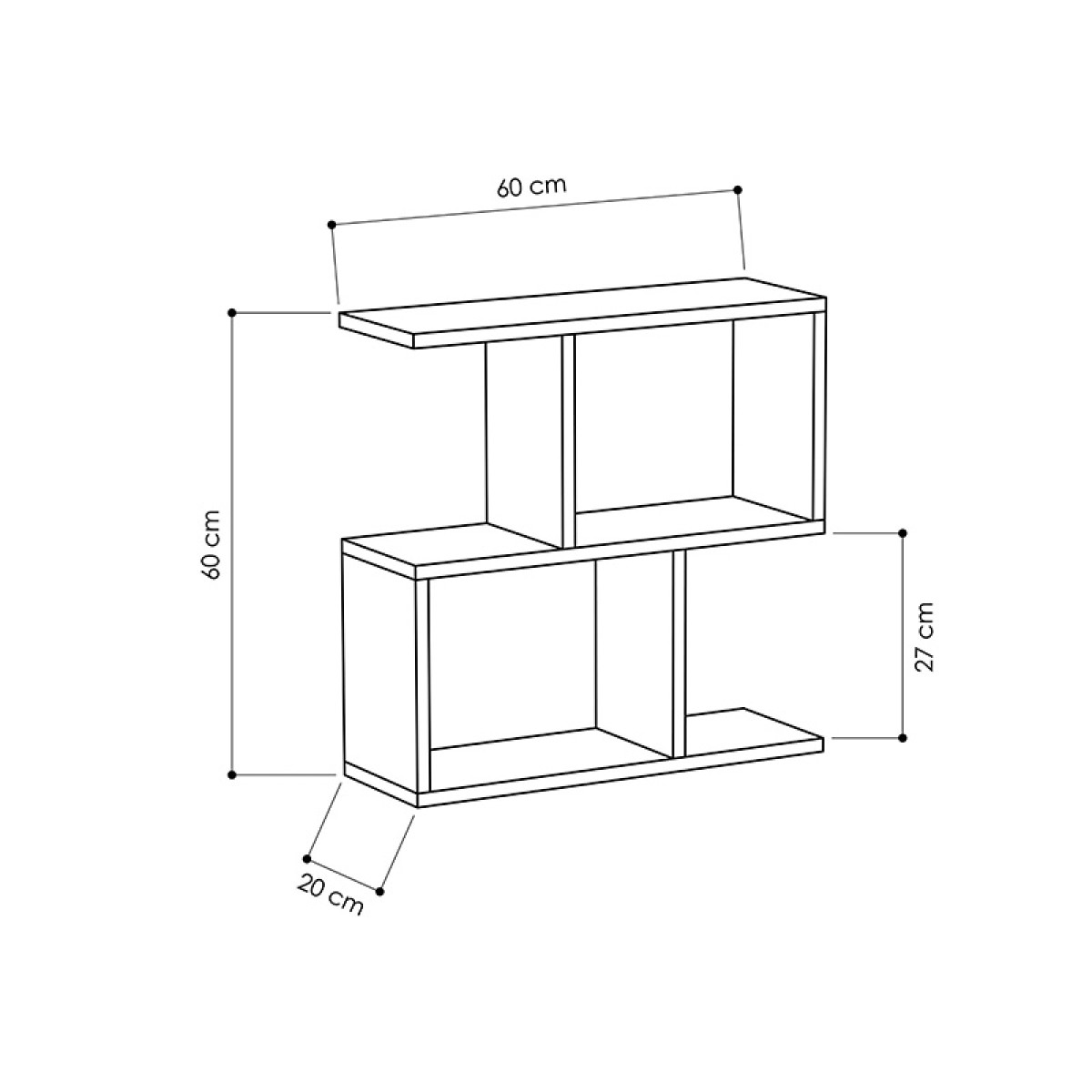 Βοηθητικό τραπέζι Homemania pakoworld γκρι antique 60x20x60εκ