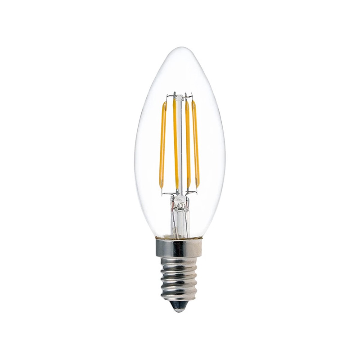 Λαμπτήρας LED C35 Bulb pakoworld 4W 3000K E14 clear